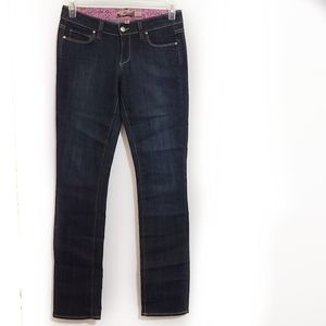 PAIGE Skyline Straight Leg Dark Wash Jeans